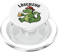 Divertente Pompiere Drago Amante della birra autopompa PopSockets PopGrip per MagSafe