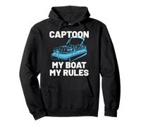 Divertente Pontone Tritone Captain Captoon My Boat My Rules Felpa con Cappuccio