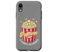 Divertente popcorn a tema per uomini, donne, adulti, bambini, amanti dei popcorn Custodia per iPhone XR