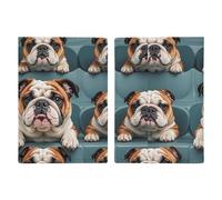 Divertente porta passaporto con bulldog inglese personalizzato per donne e uomini porta documenti da viaggio