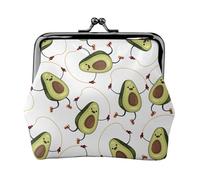 Divertente portafoglio impermeabile con ciondolo a forma di avocado e portamonete versatile per chiavi e carte