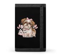 Divertente portafoglio Shih Tzu Mom Trifold carino slot per carte titolare pochette portafogli per uomo donna, Stile:, Taglia unica