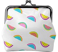 Divertente portamonete da donna in pelle colorata con anguria, piccolo portamonete con chiusura a lucchetto a bacio, portafoglio per ragazza regalo, Come nella foto, Taglia unica, Organizer per borse