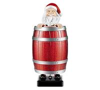 Divertente portasigarette con espulsione automatica, a forma di uomo strano in botte di legno, statuetta per feste, decorazione per la casa, portasigarette, idea regalo per uomo (Babbo Natale)