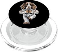 Divertente posa sull'albero del cucciolo di cane Springer Spaniel Yoga inglese PopSockets PopGrip per MagSafe