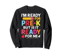 Divertente Pre-K Back To School I'm Ready for Pre K First Day Fun Felpa