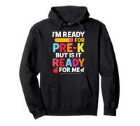 Divertente Pre-K Back To School I'm Ready for Pre K First Day Fun Felpa con Cappuccio