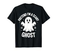 Divertente Pretend I'm a Scary Ghost Lazy Halloween Costume Maglietta