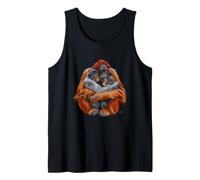 Divertente Primate Amore Detto tra Orangutan E Scimmia Canotta
