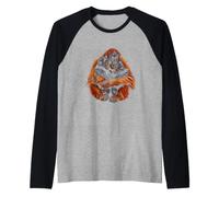 Divertente Primate Amore Detto tra Orangutan E Scimmia Maglia con Maniche Raglan