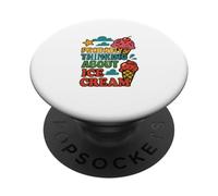 Divertente, probabilmente sto sognando una delizia culinaria per amanti del gelato PopSockets PopGrip Adesivo