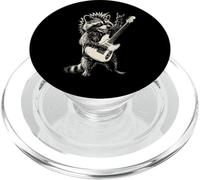 Divertente procione che suona la chitarra rock and roll musica rock PopSockets PopGrip per MagSafe