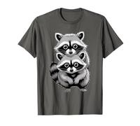 Divertente Procione Giapponese Carino Stile Anime Kawaii Trash Panda Maglietta