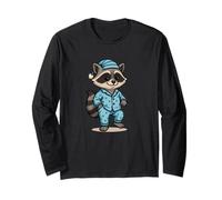 Divertente procione in pigiama pigiama costume da notte Maglia a Manica