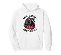 Divertente Procione Live Laugh Lobotomia Amante Animali Ragazzi Ragazze Felpa con Cappuccio