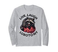 Divertente Procione Live Laugh Lobotomia Amante Animali Ragazzi Ragazze Maglia a Manica