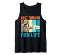 Divertente Procione Migliori Amici per la Vita Pugno Urto Canotta