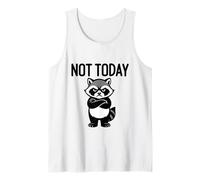 Divertente Procione Non Oggi Sarcastico Lazy Trash Panda Meme Canotta