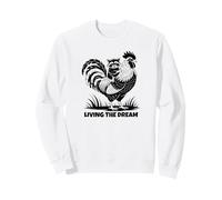 Divertente Procione Pollo vivendo Il Sogno Felpa