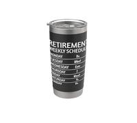 Divertente programma di pensionamento settimanale Fai quello che voglio fare Bicchiere termico in acciaio inox doppia parete