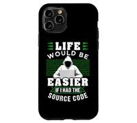 Divertente programmatore codice sorgente Coding Hacker Custodia per iPhone 11 Pro