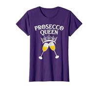 Divertente Prosecco Design per Le Donne Prosecco Amante Bevitore di Vino Maglietta, Donna, Viola, S