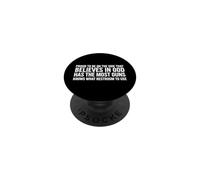 Divertente proverbio che crede che Dio abbia più armi PopSockets PopGrip Adesivo