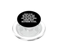 Divertente proverbio che crede che Dio abbia più armi PopSockets PopGrip per MagSafe