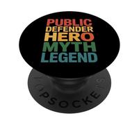 Divertente Pubblico Difensore Eroe Mito Leggenda D PopSockets PopGrip Adesivo