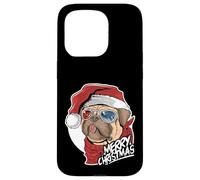 Divertente Pug Dog Buon Natale In Cappello Di Santa - Merry Pugmas Custodia per iPhone 15 Pro