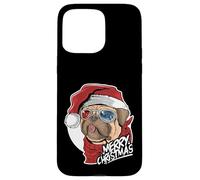 Divertente Pug Dog Buon Natale In Cappello Di Santa - Merry Pugmas Custodia per iPhone 15 Pro Max
