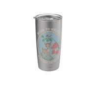 Divertente punto croce, motivo: Born to Cross Stitch, Forced to Work Bicchiere termico in acciaio inox doppia parete