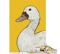 Divertente puzzle a forma di anatra, puzzle rettangolare di carta ad incastro preciso per bambini o bambine, regali di Natale 1000 pezzi (26x38 cm)