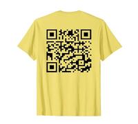 Divertente QR Presidente Trump Dance Code (sul Retro) Maglietta, Uomo, Limone, L