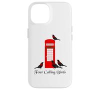 Divertente quattro uccelli che chiamano dodici giorni di Natale Custodia per iPhone 14
