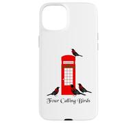 Divertente quattro uccelli che chiamano dodici giorni di Natale Custodia per iPhone 15 Plus