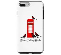 Divertente quattro uccelli che chiamano dodici giorni di Natale Custodia per iPhone 7 Plus/8 Plus
