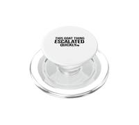 divertente Questa cosa della capra si è intensificata PopSockets PopGrip per MagSafe