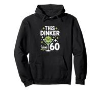 Divertente Questo Dinker Gira 60 Dicendo Pickleball Felpa con Cappuccio