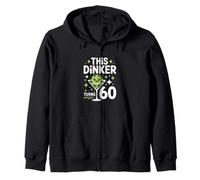 Divertente Questo Dinker Gira 60 Dicendo Pickleball Felpa con Cappuccio
