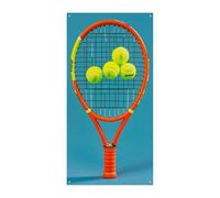 Divertente racchette da tennis e palline da tennis per porta banner 90 x 180 cm banner per feste cartello di benvenuto stagionale decorazione verticale da appendere per portico ingresso decorazione