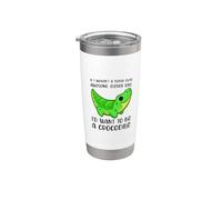 Divertente ragazza amante del coccodrillo citazione dicendo slogan frase scherzo Bicchiere termico in acciaio inox doppia parete