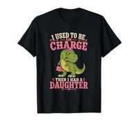 Divertente Ragazza papà T-Rex Figlia Umorismo Maglietta