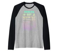 Divertente Ragazzo Coreano Uomini orgogliosi con Radici Coreane Maglia con Maniche Raglan