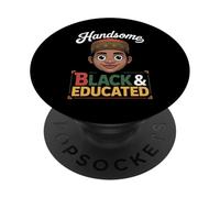 Divertente Ragazzo Nero Che Dice Bello Intelligente Educato Donne Uomini PopSockets PopGrip Adesivo