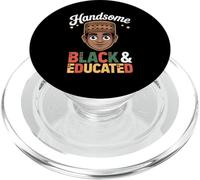 Divertente Ragazzo Nero Che Dice Bello Intelligente Educato Donne Uomini PopSockets PopGrip per MagSafe