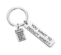 Divertente ragioniere dicendo che si desidera detrarre portachiavi cosa CPA regalo umorismo, 5*1.2,