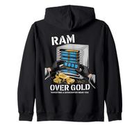 Divertente RAM IA su Riches Data Center Server Admin Tech Felpa con Cappuccio