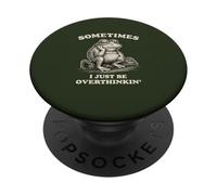 Divertente Rana Ansia Meme Relabile Pensamento Overthinking Rana Umorismo PopSockets PopGrip Adesivo