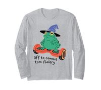 Divertente Rana Che Dice di impegnarsi Tom Foolery Umorismo Donne Uomini Maglia a Manica